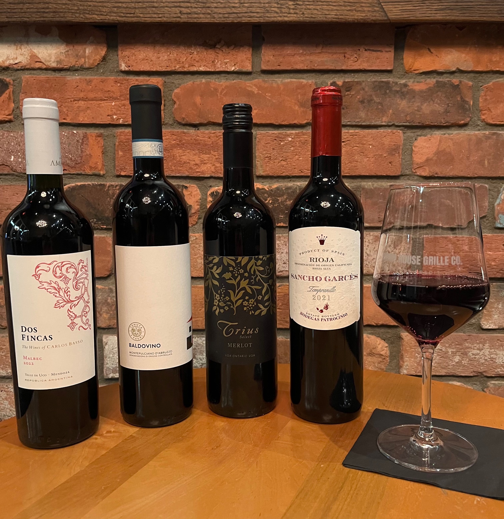 Late night lounge and wine list at Pump House Grille Co., Port Credit