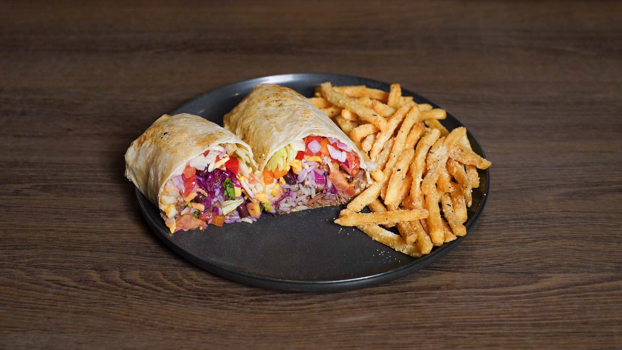Birriarito at Pump House Grille Co. — braised beef birria burrito in Port Credit, Mississauga