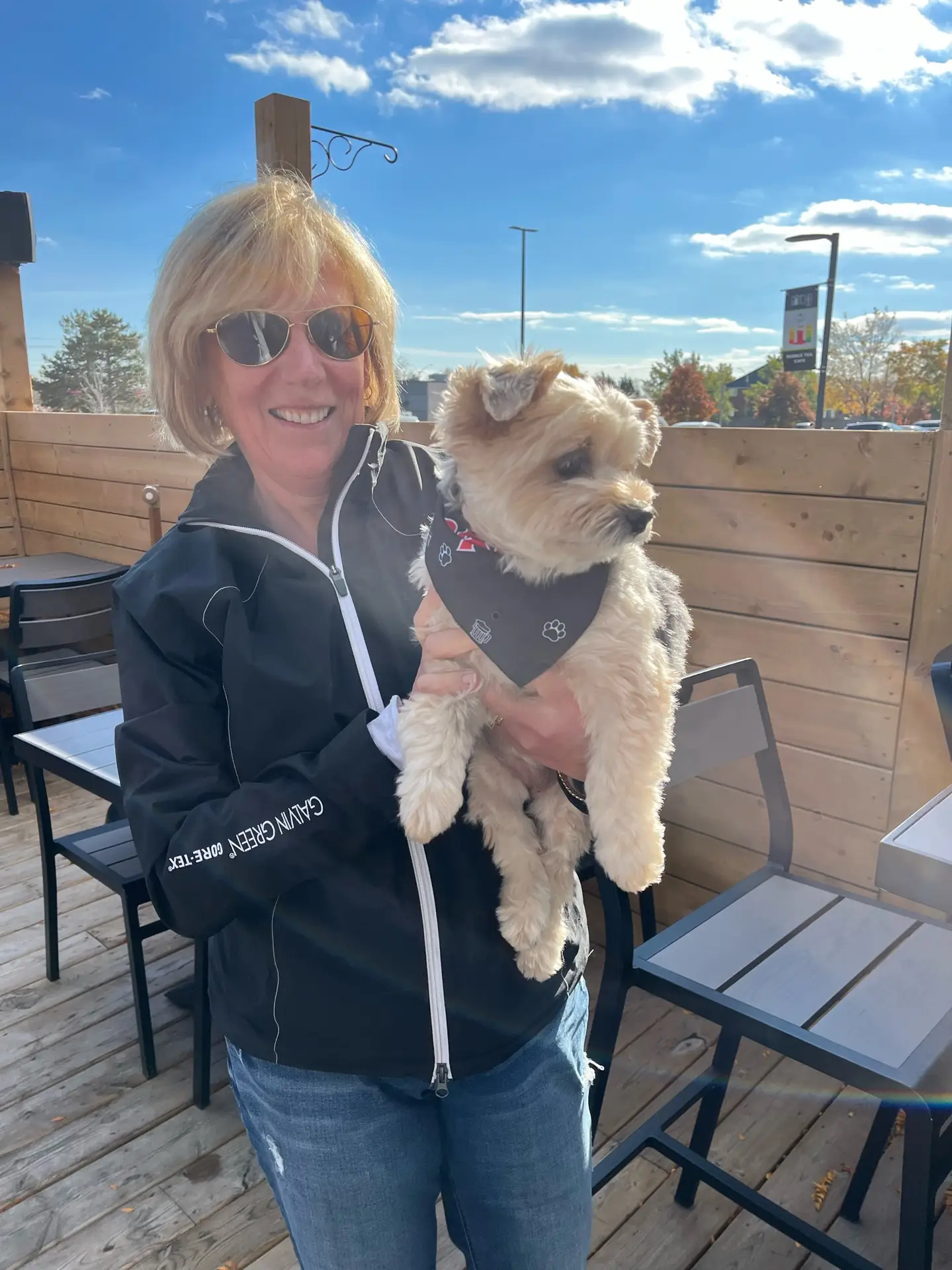 Pup enjoying Pump House